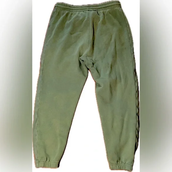 TNA Aritzia Cozy Sweatfleece Sage Green Sweatpants Joggers Boyfriend Fit L - Picture 5 of 7